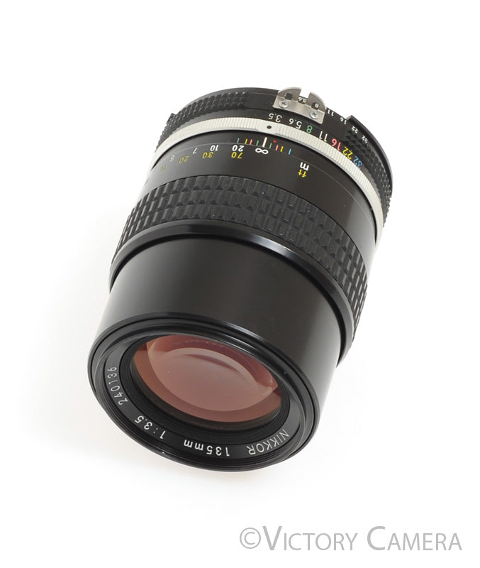 Nikon Nikkor 135mm f3.5 AI Manual Focus Lens -Clean- [EXC] - Victory Camera