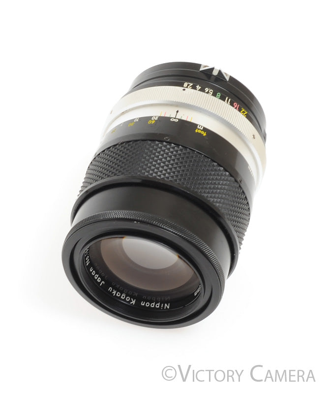 Nikon Nikkor-Q Auto 135mm f2.8 Photomic non-AI Prime Lens -Clean in Bubble- - Victory Camera