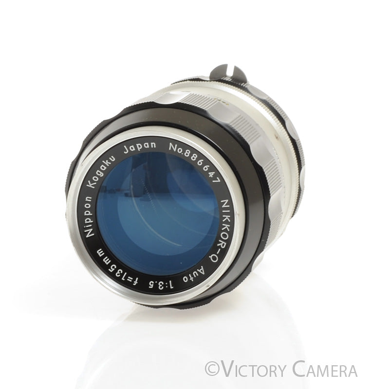 Nikor Nikkor-Q Auto 13.5cm 135mm f3.5 Non-AI Telephoto Lens w/ Case  [EXC+] - Victory Camera