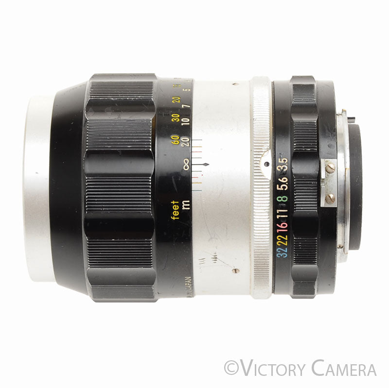 Nikor Nikkor-Q Auto 13.5cm 135mm f3.5 Non-AI Telephoto Lens -Haze- [GOOD] - Victory Camera
