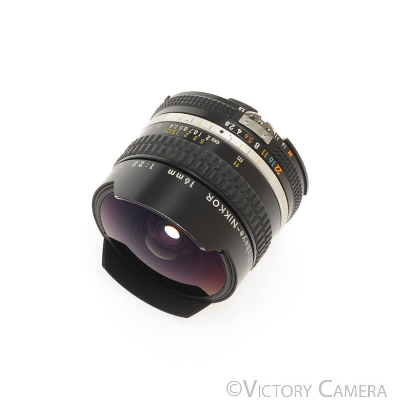 Nikon Nikkor 16mm f2.8 Fisheye AI-S Lens [EXC+] - Victory Camera