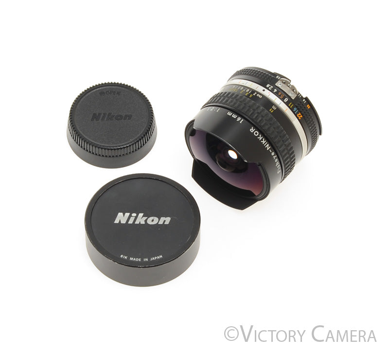 Nikon Nikkor 16mm f2.8 Fisheye AI-S Lens [EXC+] - Victory Camera