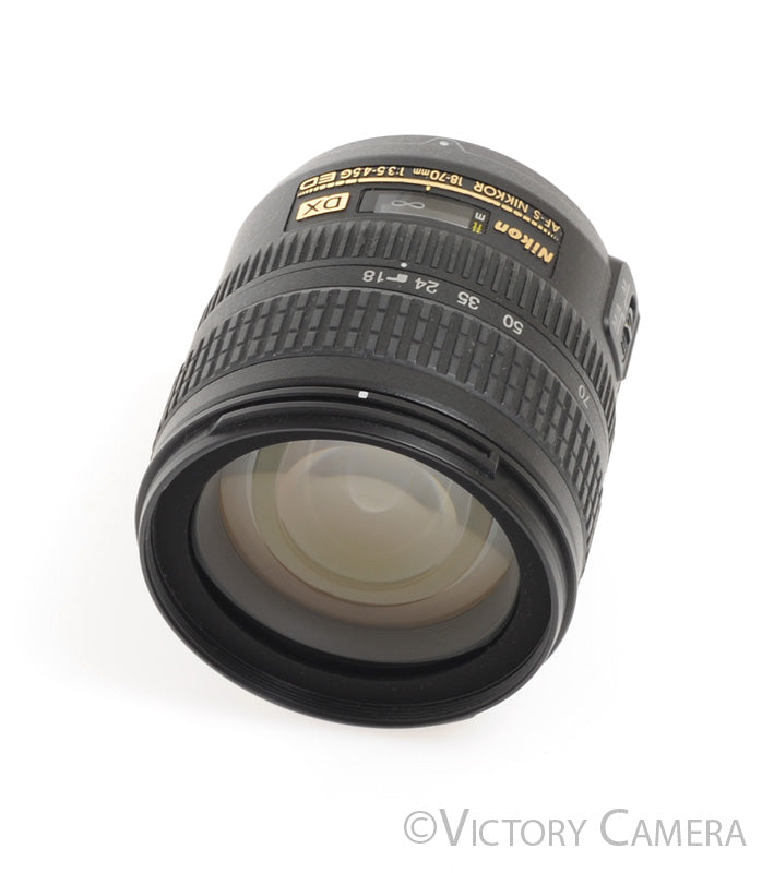 Nikon Nikkor AF-S 18-70mm f3.5-4.5 G DX G ED Zoom Lens w/ Shade [EXC] - Victory Camera