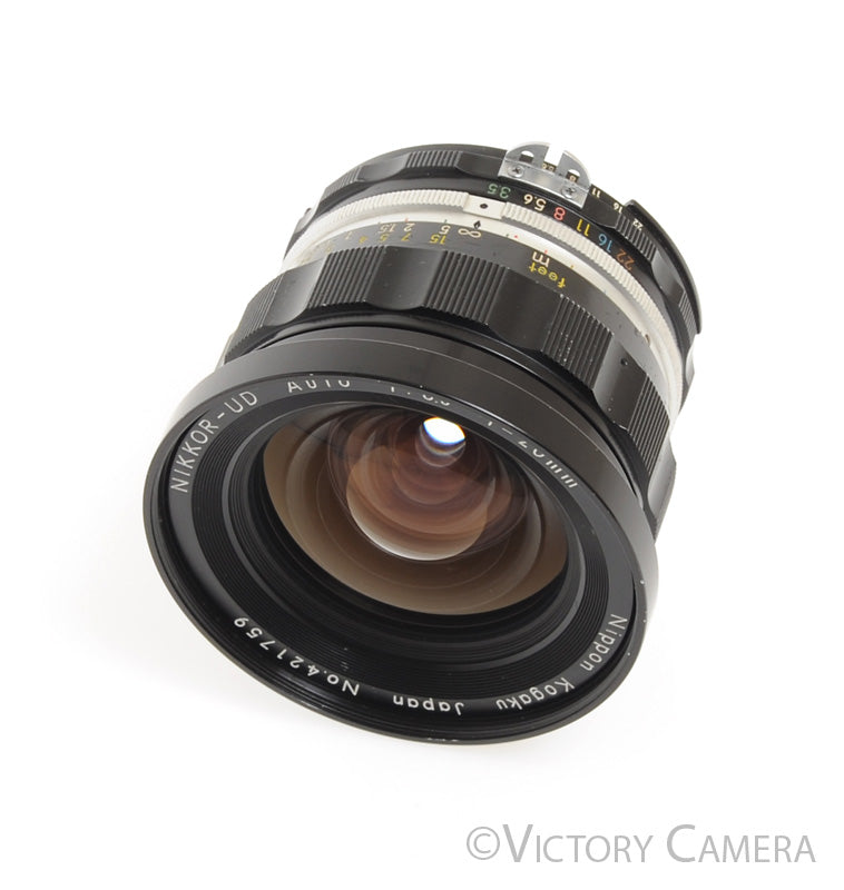 Nikon Nikkor-UD 20mm f3.5 AI'd Manual Focus Wide Angle Lens [EXC+] - Victory Camera