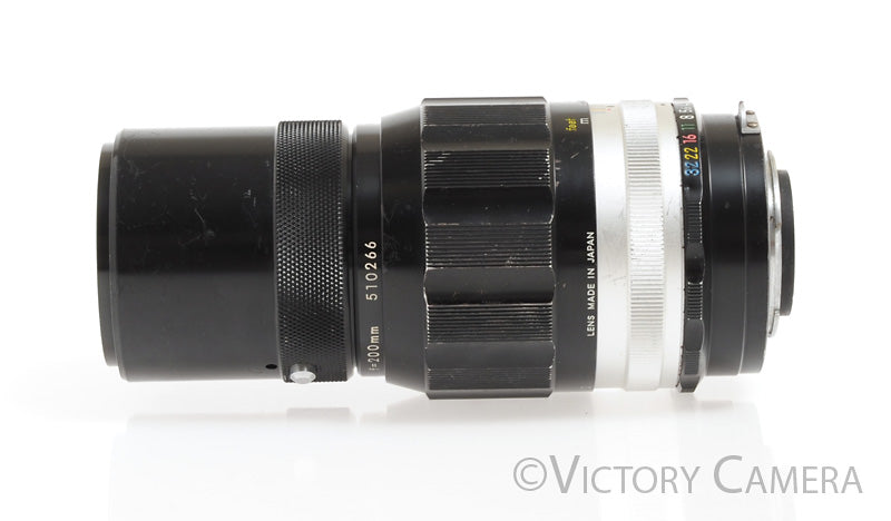 Nikon Nikkor-Q 20cm 200mm f4 Photomic non-AI Lens - Victory Camera