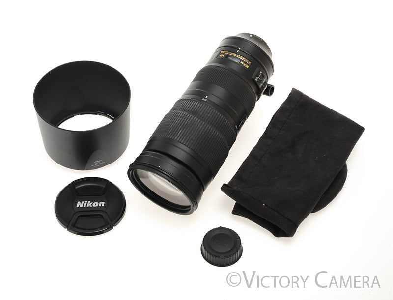 Nikon AF-S Nikkor 200-500mm f5.6E ED VR Telephoto Zoom Lens w/ Shade [EXC+] - Victory Camera