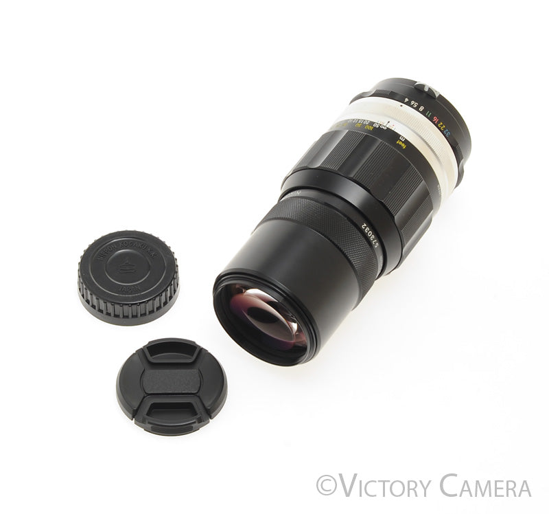 Nikon Nikkor-QC 20cm 200mm f4 Photomic Non-AI Telephoto Prime Lens [EXC+] - Victory Camera