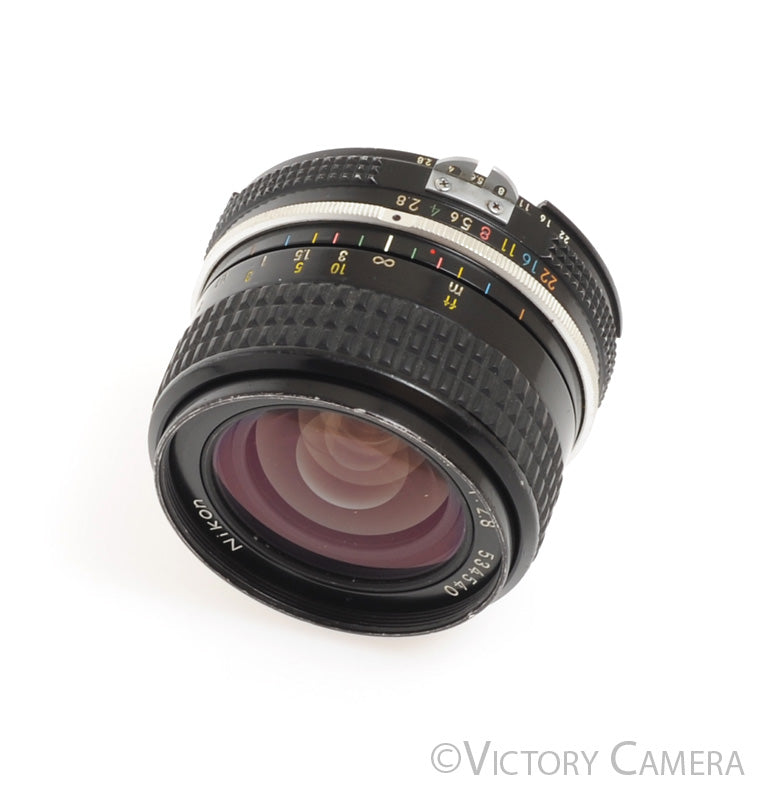 Nikon Nikkor 24mm f2.8 AI Wide Angle Prime Lens -Small Marks- [Good] - Victory Camera