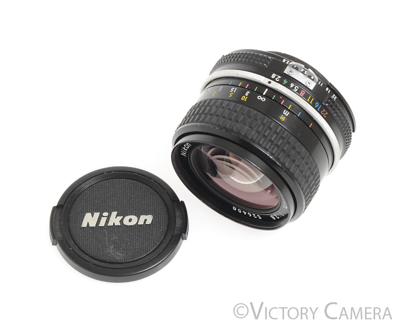 Nikon Nikkor 24mm f2.8 AI Wide Angle Prime Lens -Clean- - Victory Camera