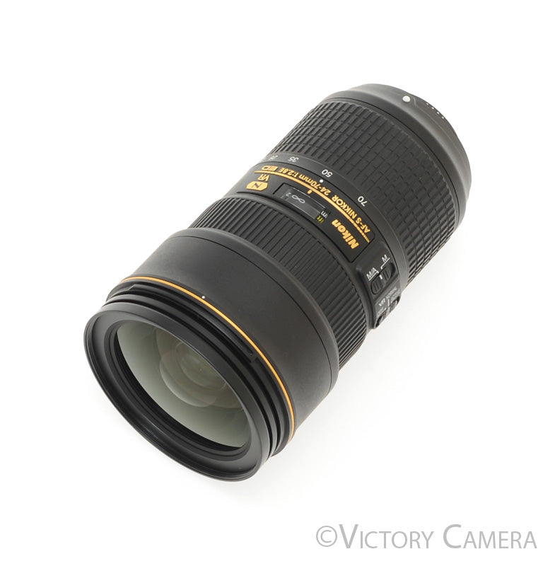 Nikon Nikkor AF-S 24-70mm f2.8E G ED N Zoom Lens w/ Shade  [MINT] - Victory Camera