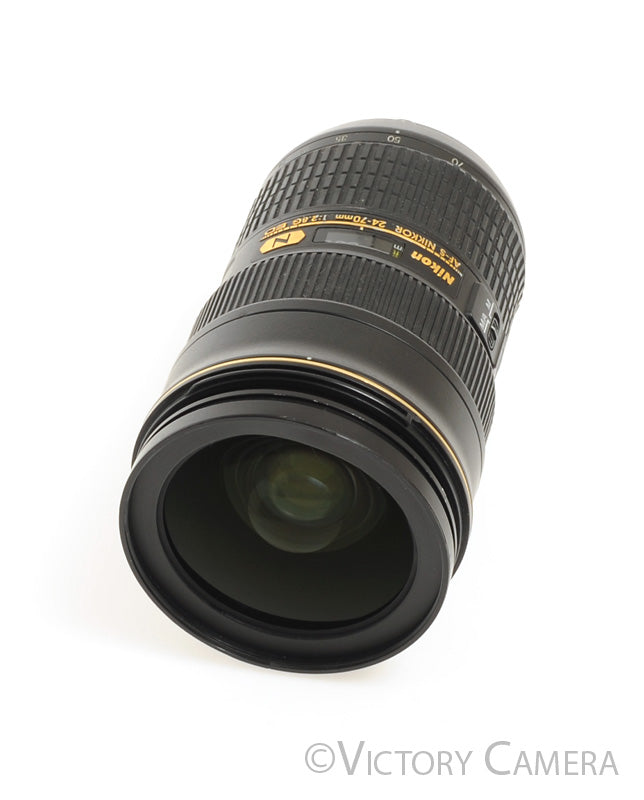 Nikon Nikkor AF-S 24-70mm f2.8 G ED N Zoom Lens w/ Case -Clean Glass- [EXC-] - Victory Camera