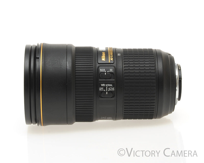 Nikon Nikkor AF-S 24-70mm f2.8E G ED N Zoom Lens w/ Shade  [MINT] - Victory Camera