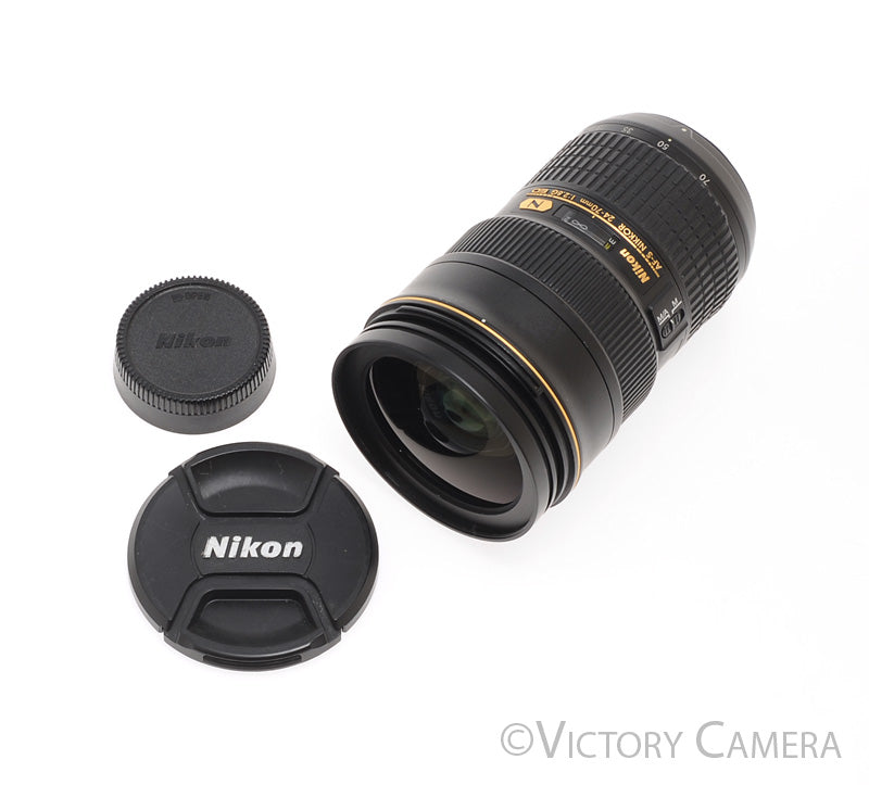 Nikon Nikkor AF-S 24-70mm f2.8 G ED N Zoom Lens w/ Case [EXC] - Victory Camera