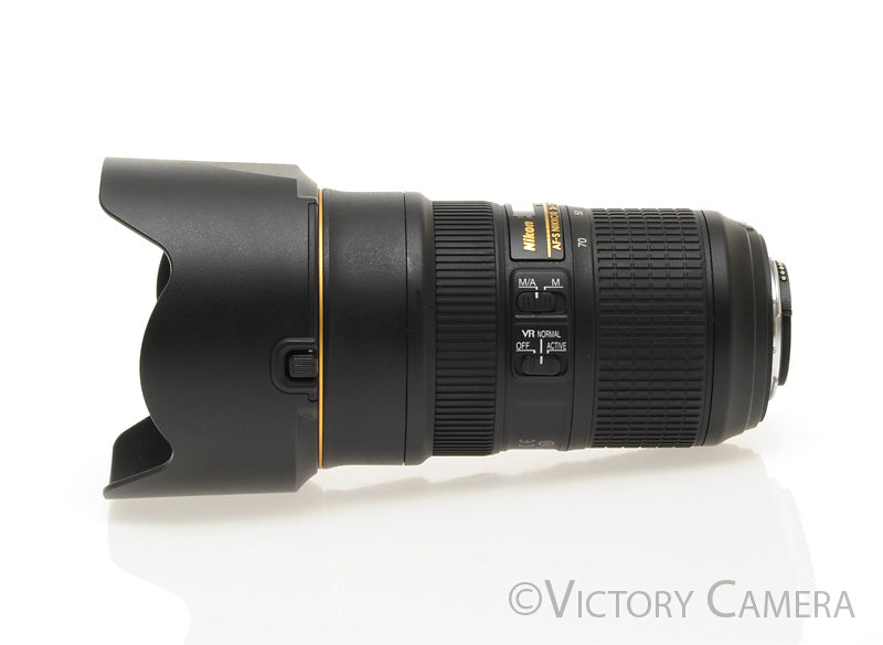 Nikon Nikkor AF-S 24-70mm f2.8E G ED N Zoom Lens w/ Shade  [MINT] - Victory Camera