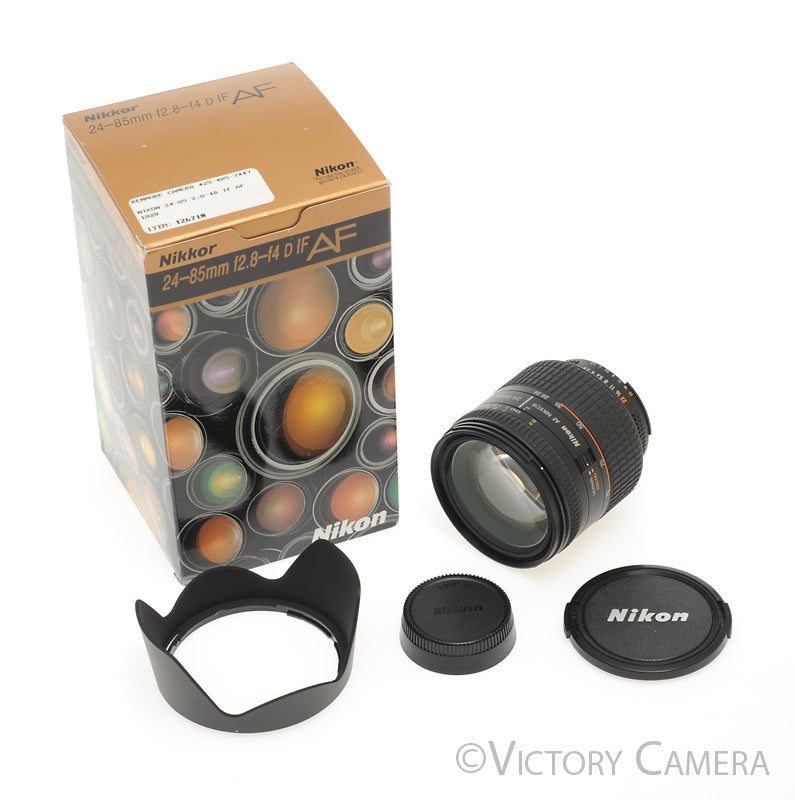Nikon AF Nikkor 24-85mm f2.8-4 D AF-D Macro Zoom Lens [MINT-] - Victory Camera