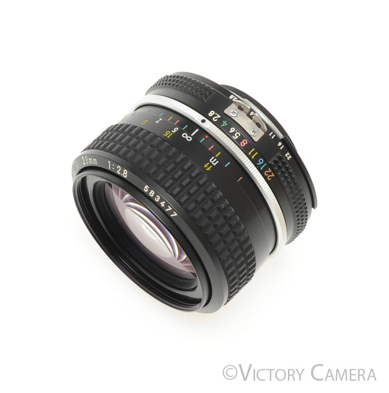 Nikon Nikkor 28mm f2.8 AI Manual Focus Wide Angle Prime Lens   [EXC+] - Victory Camera