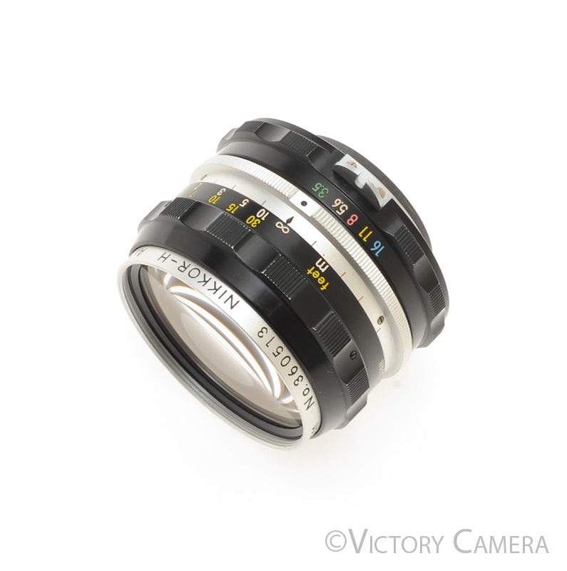 Nikon Nikkor-H 2.8cm 28mm f3.5 non-AI Manual Focus Lens -Light Marks- [GOOD] - Victory Camera