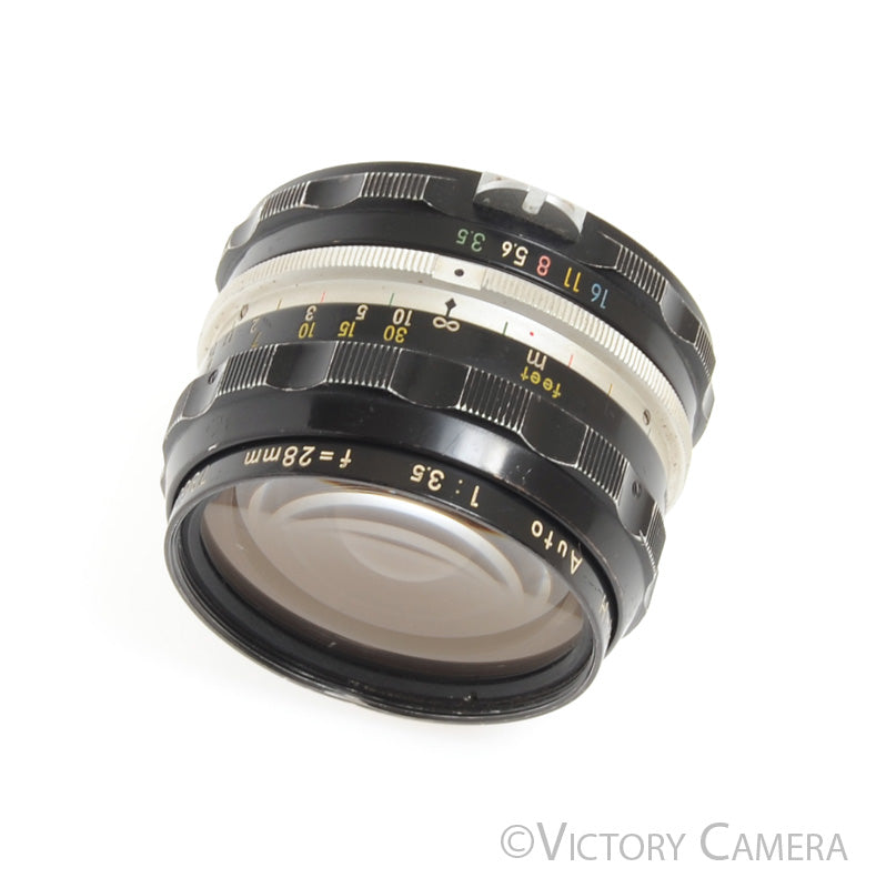 Nikon Nikkor-H 28mm f3.5 non-AI Wide Angle Prime Lens [EXC-] - Victory Camera