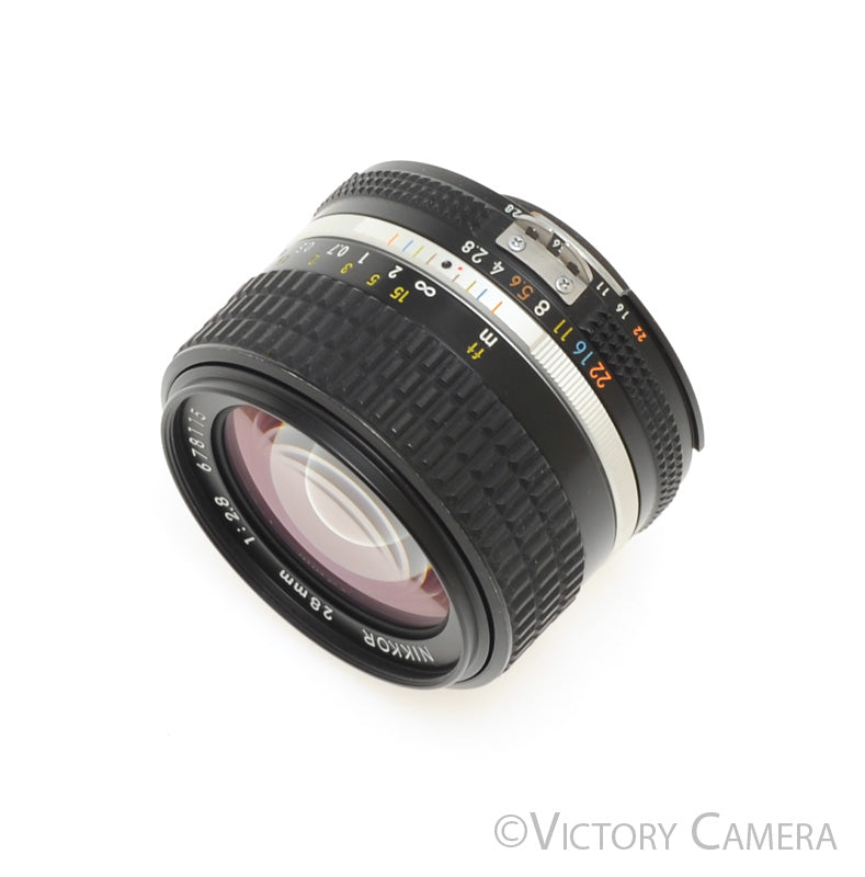 Nikon Nikkor 28mm f2.8 AI-S Wide Angle Lens [MINT-] - Victory Camera