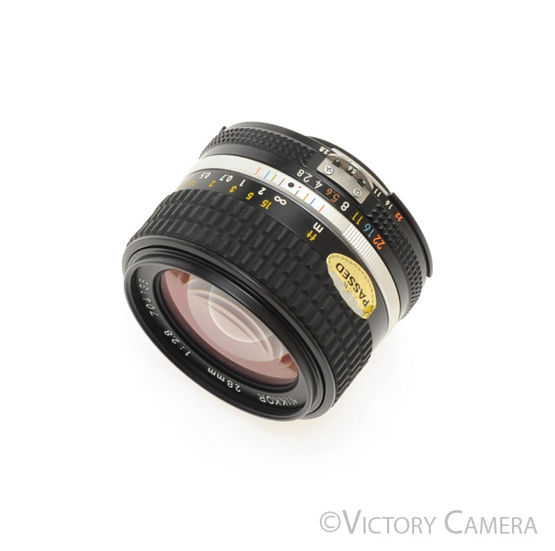 Nikon Nikkor 28mm f2.8 AI-S Wide Angle Lens [MINT-] - Victory Camera