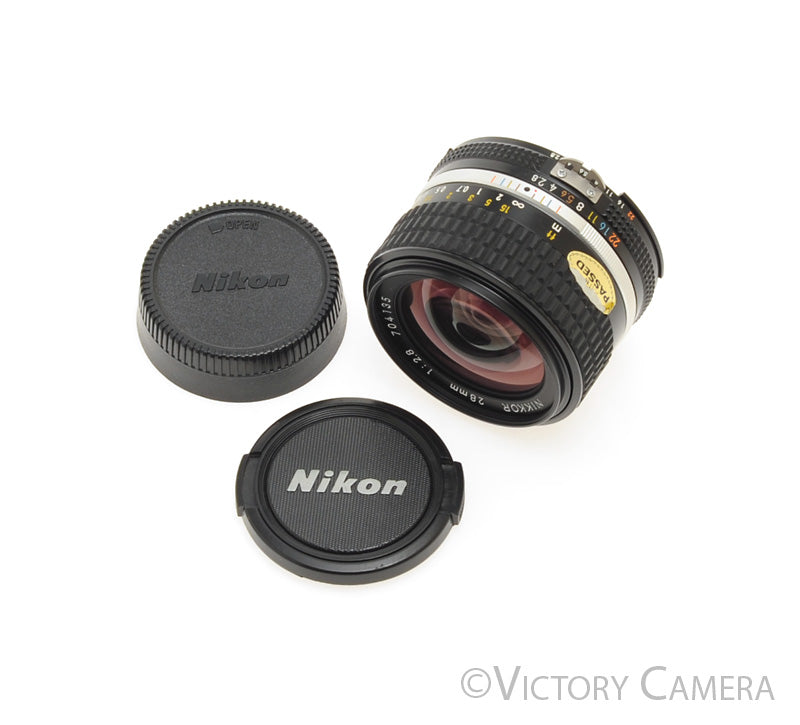 Nikon Nikkor 28mm f2.8 AI-S Wide Angle Lens [MINT-] - Victory Camera