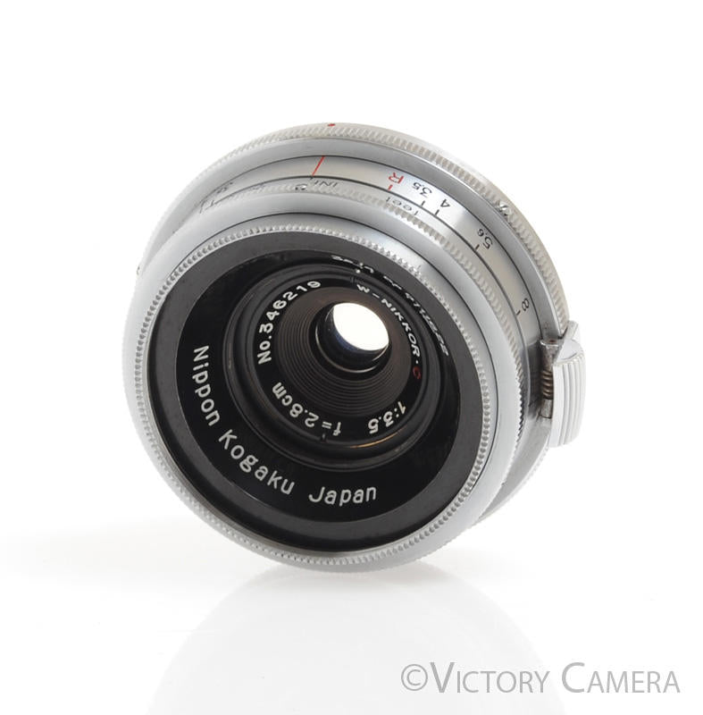 Nippon Kogaku W-Nikkor.C 2.8cm 28mm f3.5 Nikon S Rangefinder Lens -Clean-