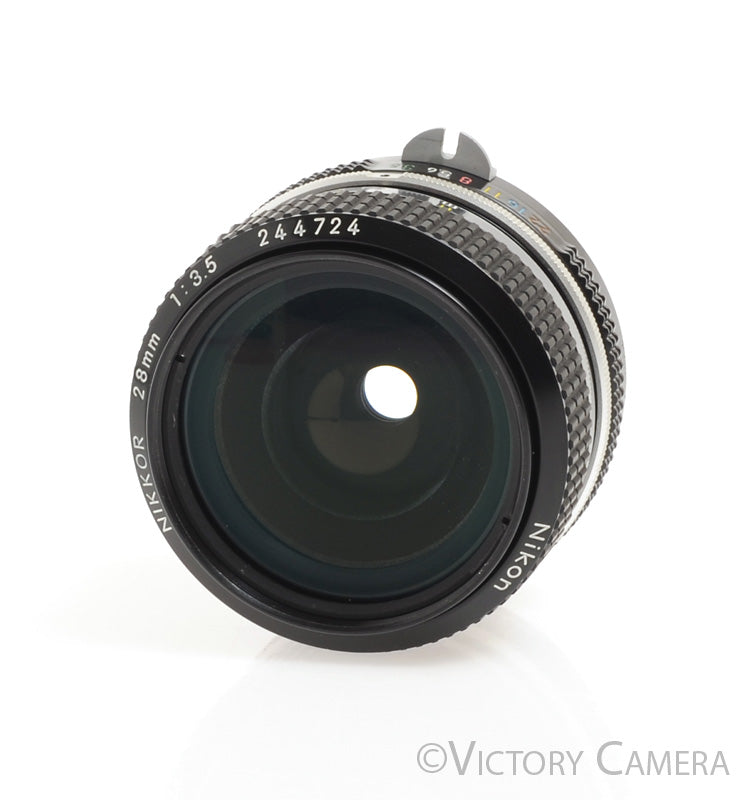 Nikon Nikkor 28mm f3.5 Late Non-AI Wide Angle Prime Lens [EXC+] - Victory Camera