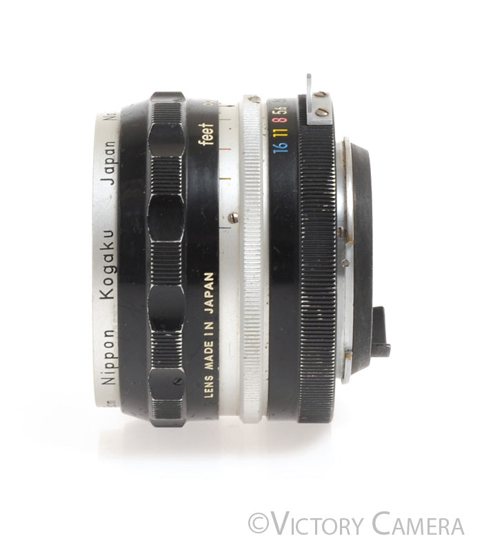 Nikon Nikkor-H 2.8cm 28mm f3.5 non-AI Manual Focus Lens -Light Marks- [Good] - Victory Camera
