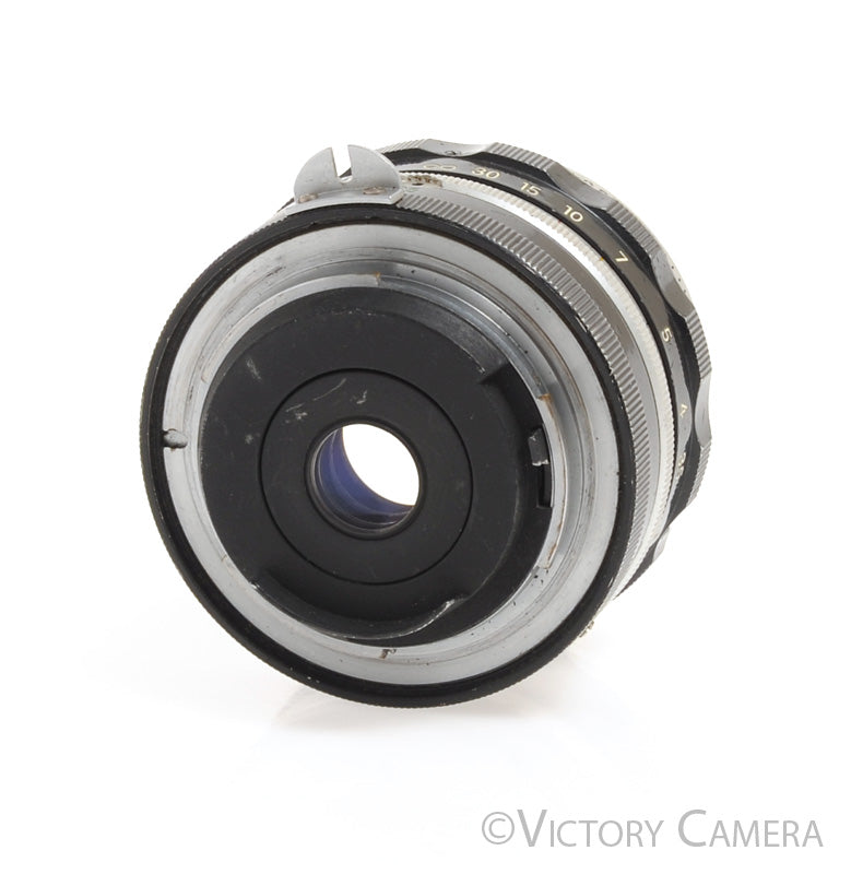 Nikon Nikkor-H 2.8cm 28mm f3.5 non-AI Manual Focus Lens -Light Marks- [Good] - Victory Camera