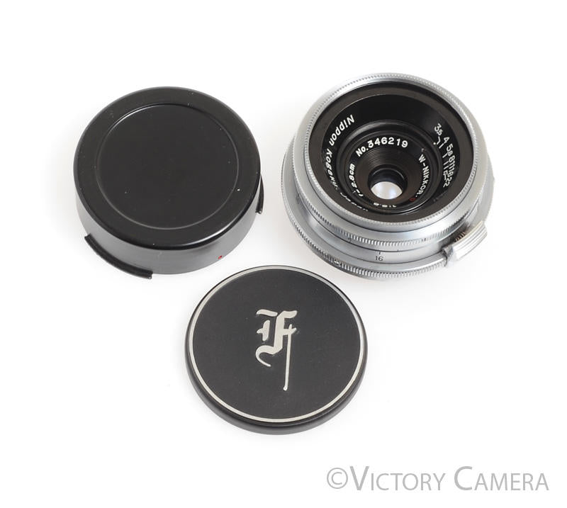 Nippon Kogaku W-Nikkor.C 2.8cm 28mm f3.5 Nikon S Rangefinder Lens -Clean-