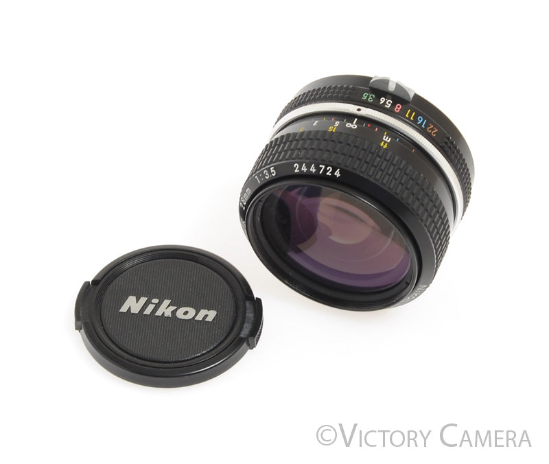 Nikon Nikkor 28mm f3.5 Late Non-AI Wide Angle Prime Lens [EXC+] - Victory Camera