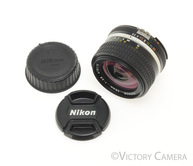 Nikon Nikkor 28mm f2.8 AI-S Wide Angle Lens [MINT-] - Victory Camera