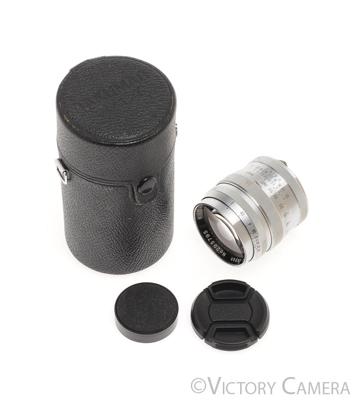 Nikon Nikkor-P.C 8.5cm 85mm f2 S Mount Rangefinder Lens [EXC-] - Victory Camera