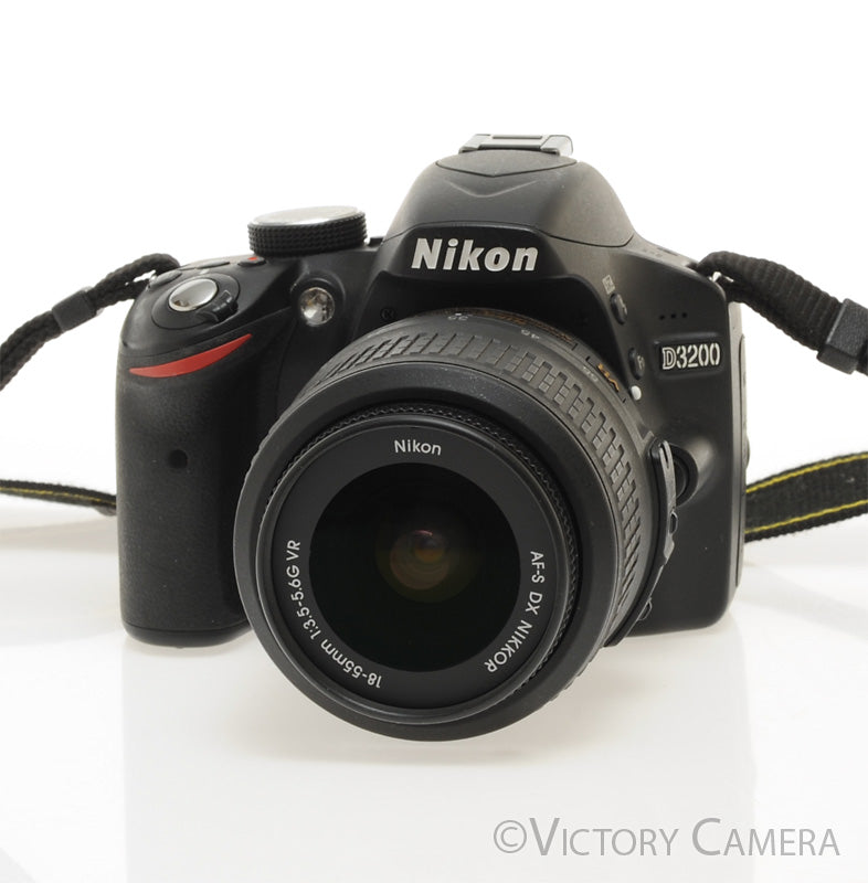 Nikon D3200 Digital SLR Camera Body w/ 18-55mm AF-S Lens ~2700 Shots [EXC+] - Victory Camera