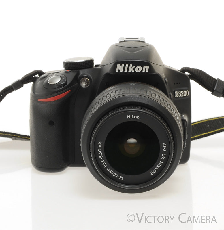 Nikon D3200 Digital SLR Camera Body w/ 18-55mm AF-S Lens ~2700 Shots [EXC+] - Victory Camera