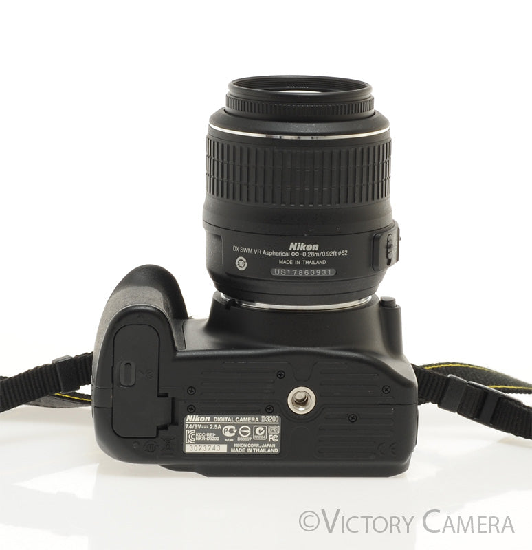 Nikon D3200 Digital SLR Camera Body w/ 18-55mm AF-S Lens ~2700 Shots [EXC+] - Victory Camera