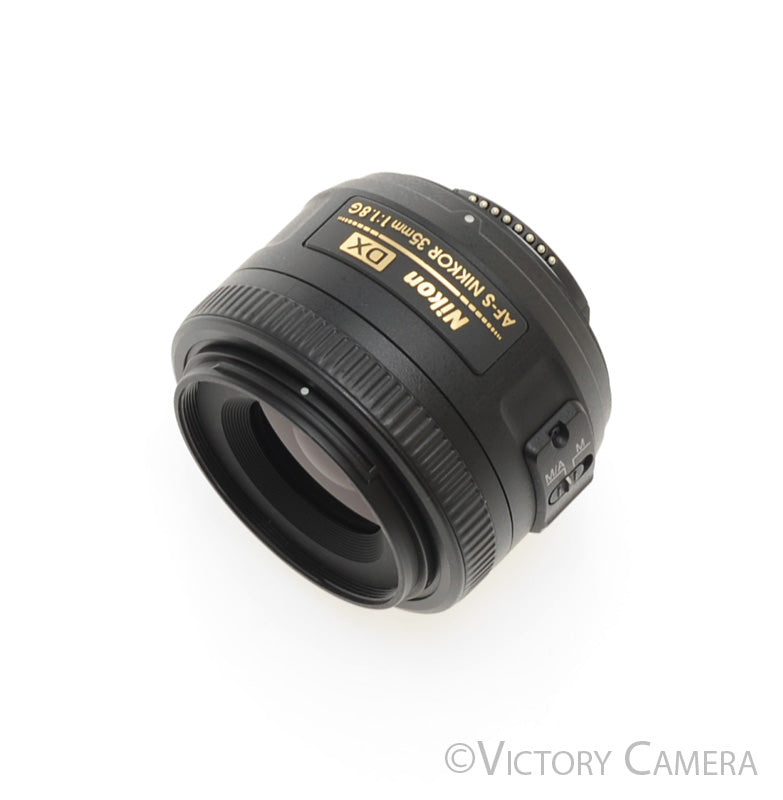 Nikon Nikkor AF-S 35mm f1.8 G DX Wide Angle Prime Lens w/ Shade [EXC+] - Victory Camera