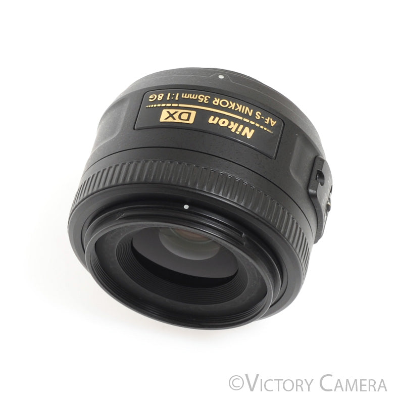 Nikon Nikkor AF-S 35mm f1.8 G DX Autofocus Prime Lens w/ Shade -Small Mark- - Victory Camera