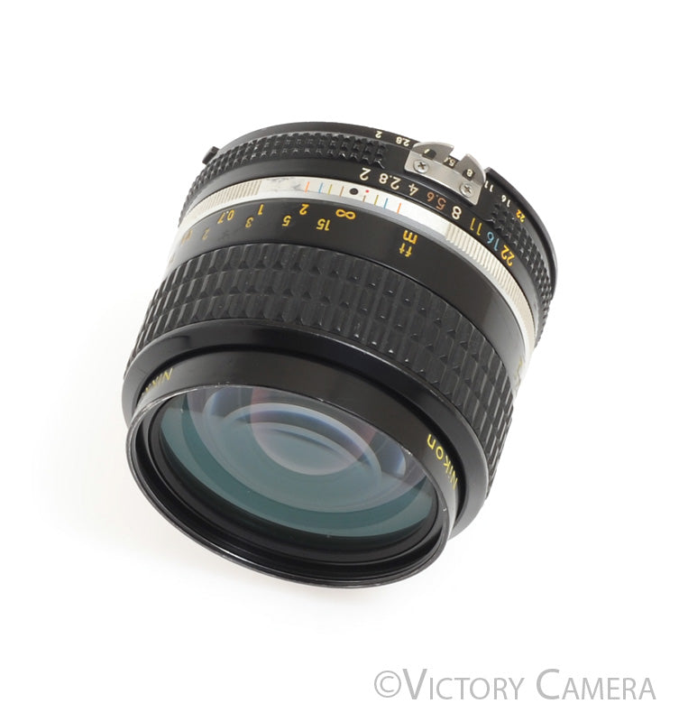 Nikon Nikkor 35mm f2.0 AI-S Fast Wide Angle Lens -Yellow Text, T.S.A- [EXC] - Victory Camera