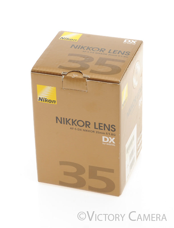 Nikon Nikkor AF-S 35mm f1.8 G DX Wide Angle Prime Lens w/ Shade [MINT-] - Victory Camera