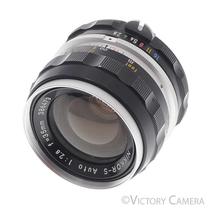 Nikon Nikkor-S 35mm f2.8 Non-AI Wide Angle Lens [EXC+] - Victory Camera