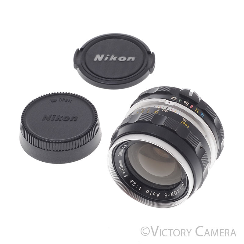 Nikon Nikkor-S 35mm f2.8 Non-AI Wide Angle Lens [EXC+] - Victory Camera