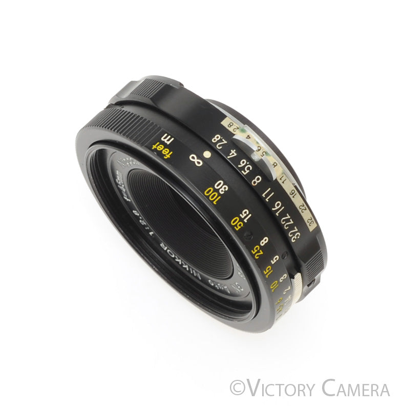 Nikon 45mm f2.8 GN Guide Number AI&#39;d Prime Lens [EXC] - Victory Camera
