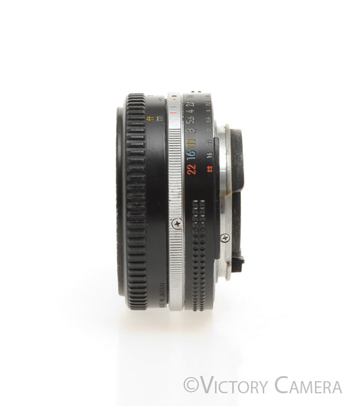 Nikon Nikkor 50mm f1.8 AI-S Pancake Lens [BAR] - Victory Camera