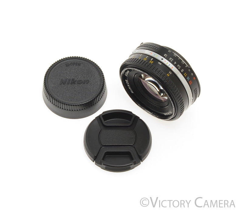 Nikon Nikkor 50mm f1.8 AI-S Pancake Lens [BAR] - Victory Camera