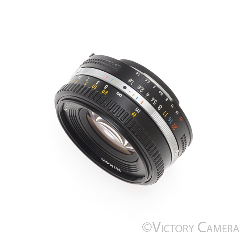 #116 ★美品★Nikon FE / NIKKOR 50mm 1:1.8 AI Nikon Nikkor 50mm f1.8 AI-S Pancake Lens [EXC+]