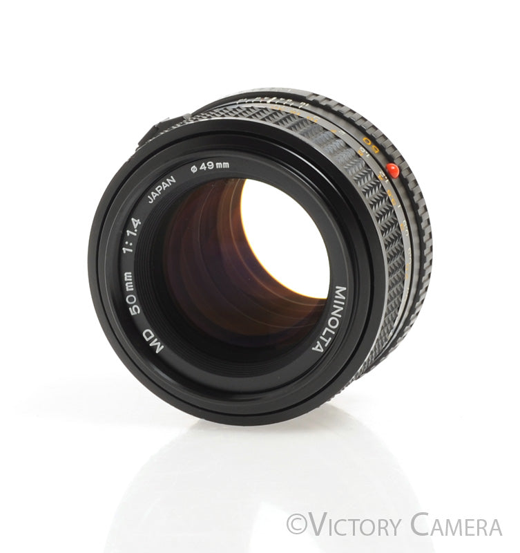 Minolta MD 50mm f1.4 Manual Focus Prime Lens - Victory Camera