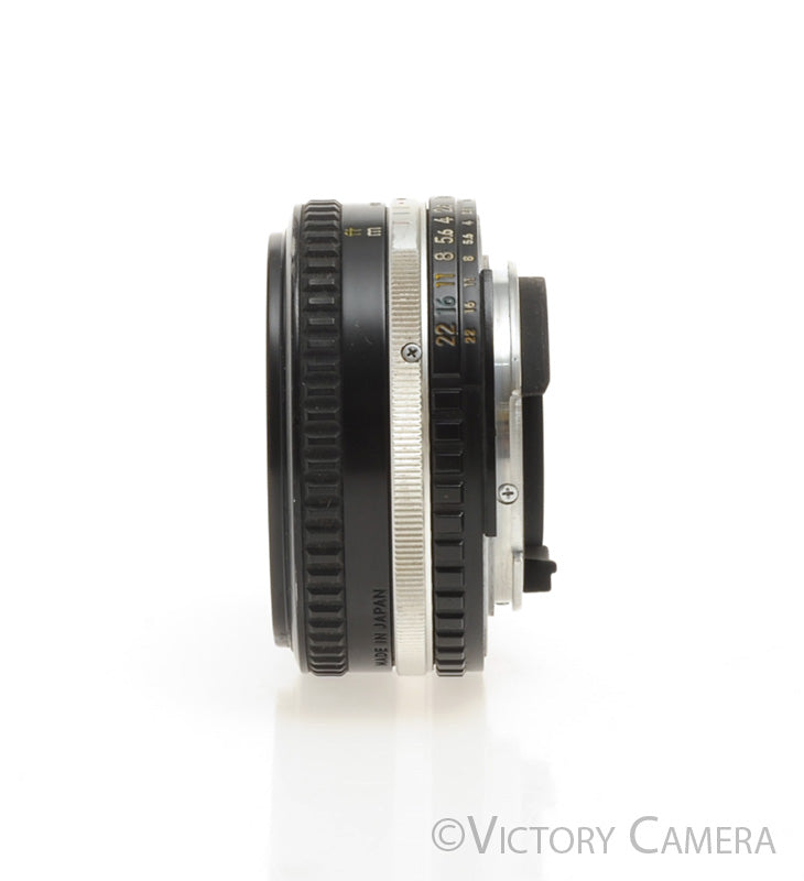 Nikon Nikkor 50mm f1.8 AI-S Lens -Japan Only Pancake Version-  [EXC] - Victory Camera