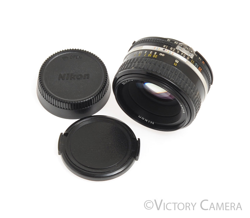 Nikon Nikkor 50mm F1.8 AI-S Manual Lens III -Long Version, Clean Glass- - Victory Camera