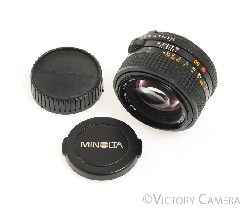 Minolta MD 50mm f1.4 Manual Focus Prime Lens - Victory Camera